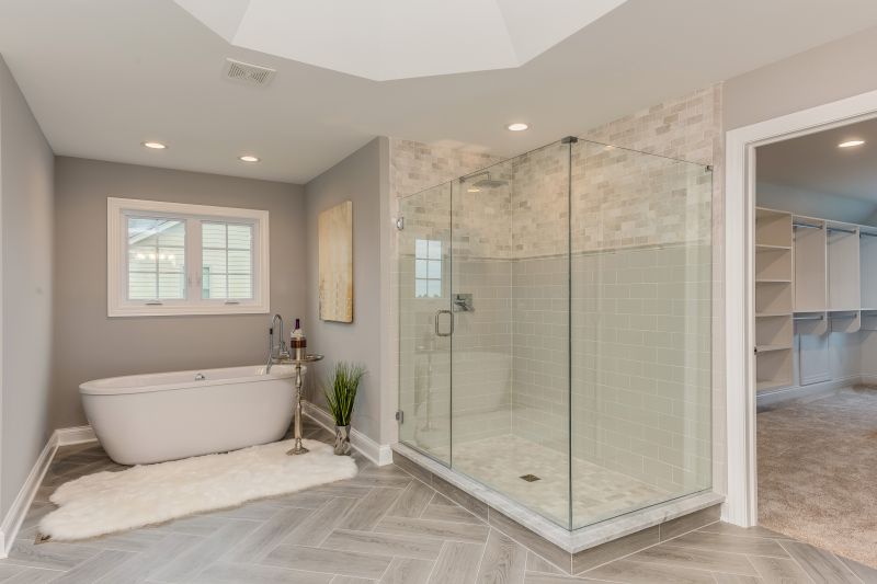 Spa-Style Shower with Glass Enclosure